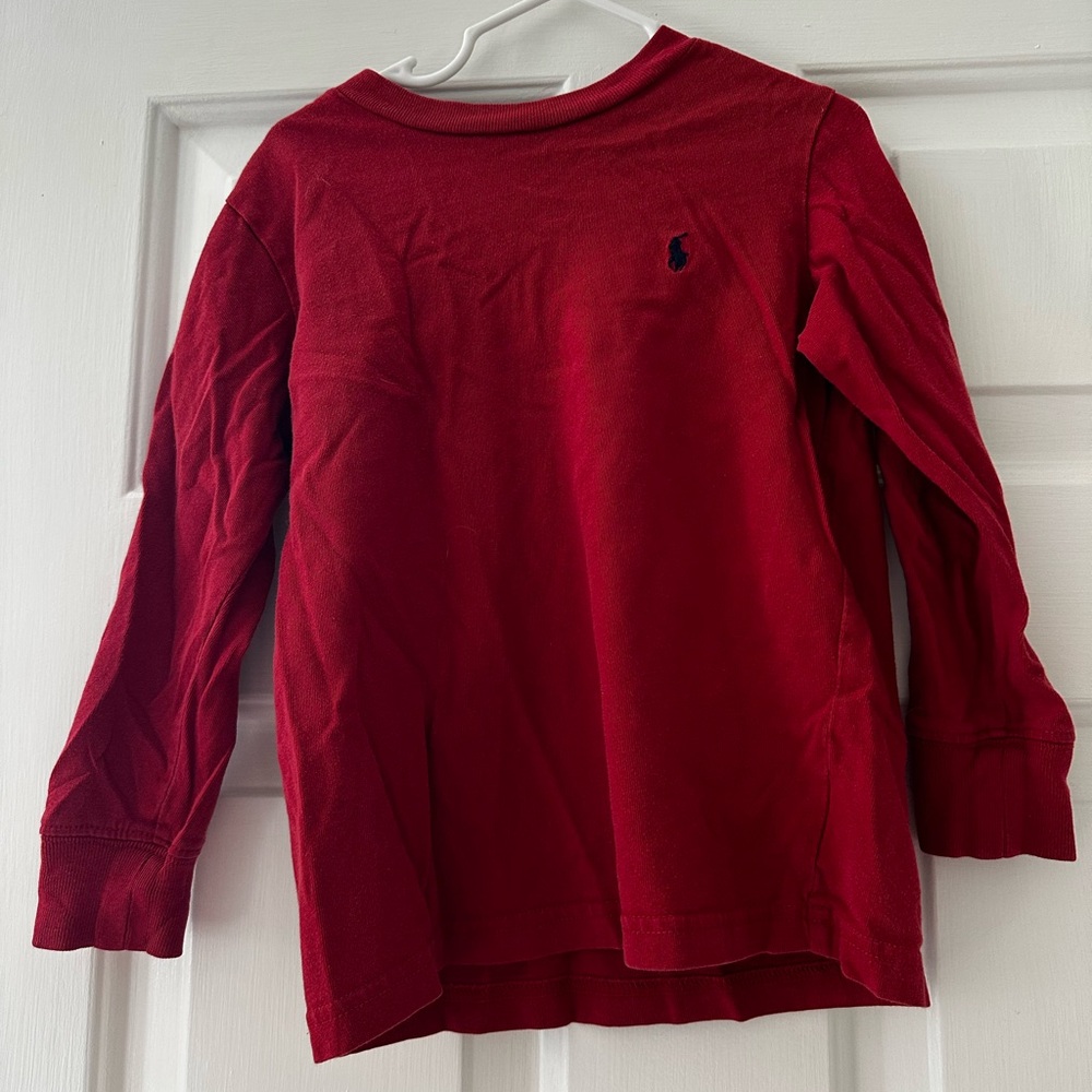 Ralph Lauren Kids Red Long Sleeve Tee